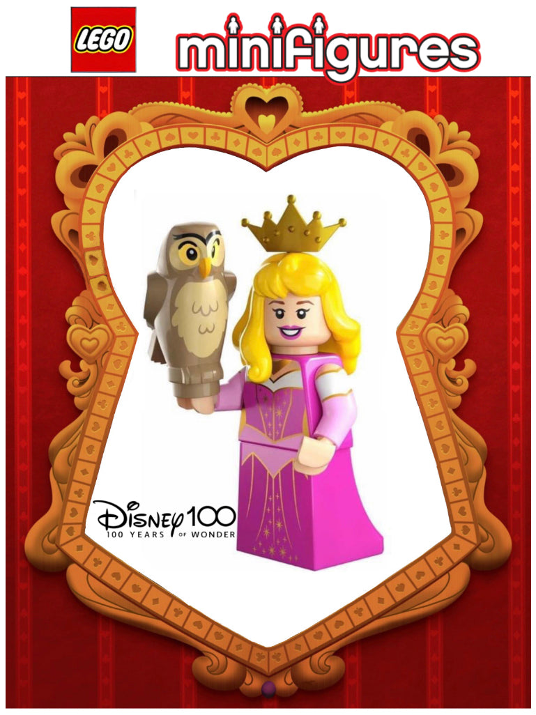 MINIFIGURE DISNEY 100éme ANNIVERSAIRE AURORE "sachez+socle+fascicule"