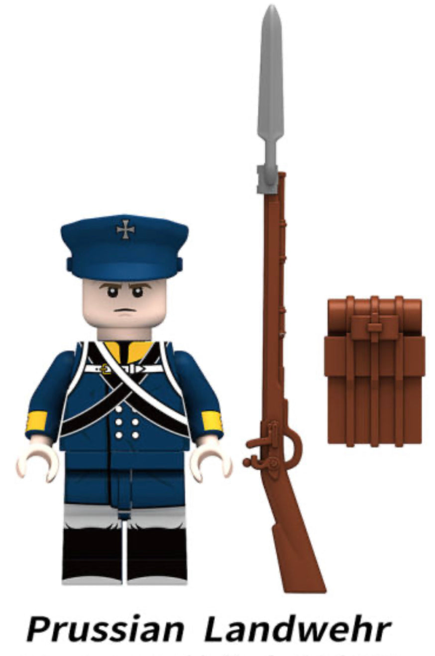 MINIFIGURE SOLDAT PRUSSIAN Landwehr Custom