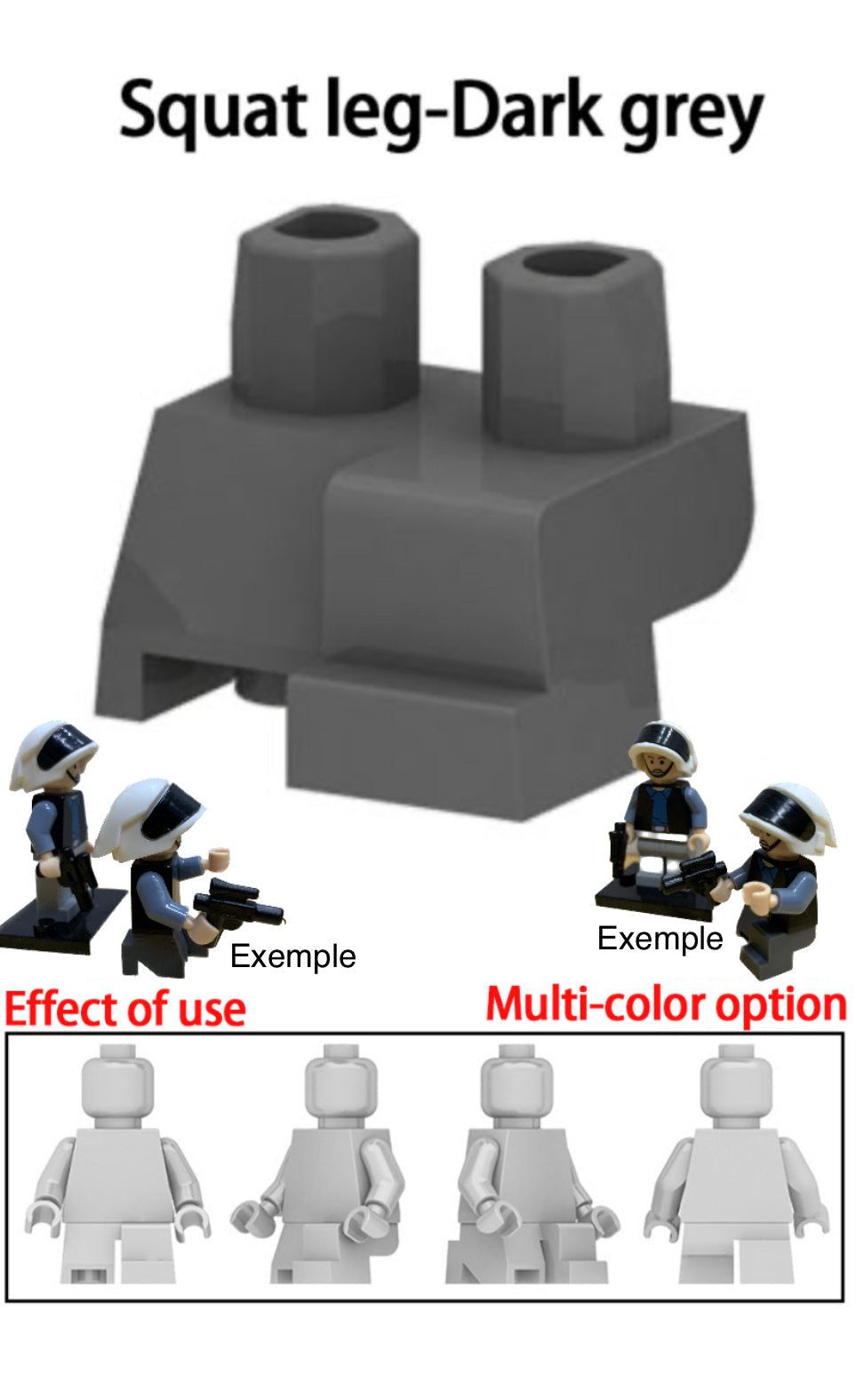 ACCESSOIRE POUR MINIFIGURE :SQUAT LEG