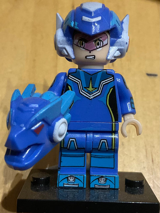 MINIFIGURE  MEGAMAN Custom"VINTAGE COLLECTION "⚠️Dernière pièce⚠️