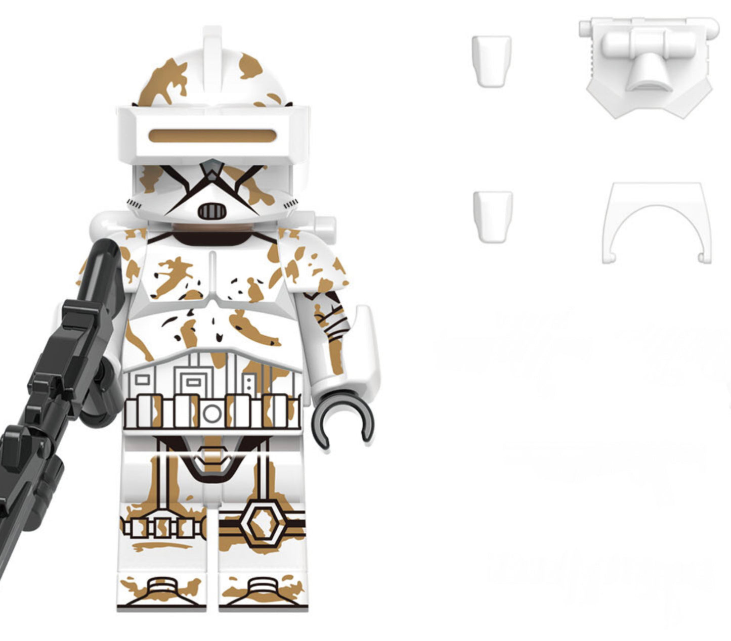 ⚠️DIFFICILE À TROUVER ⚠️MINIFIGURE STARWARS UNIVERS: CLONE DESERT SOLDIER CUSTOM