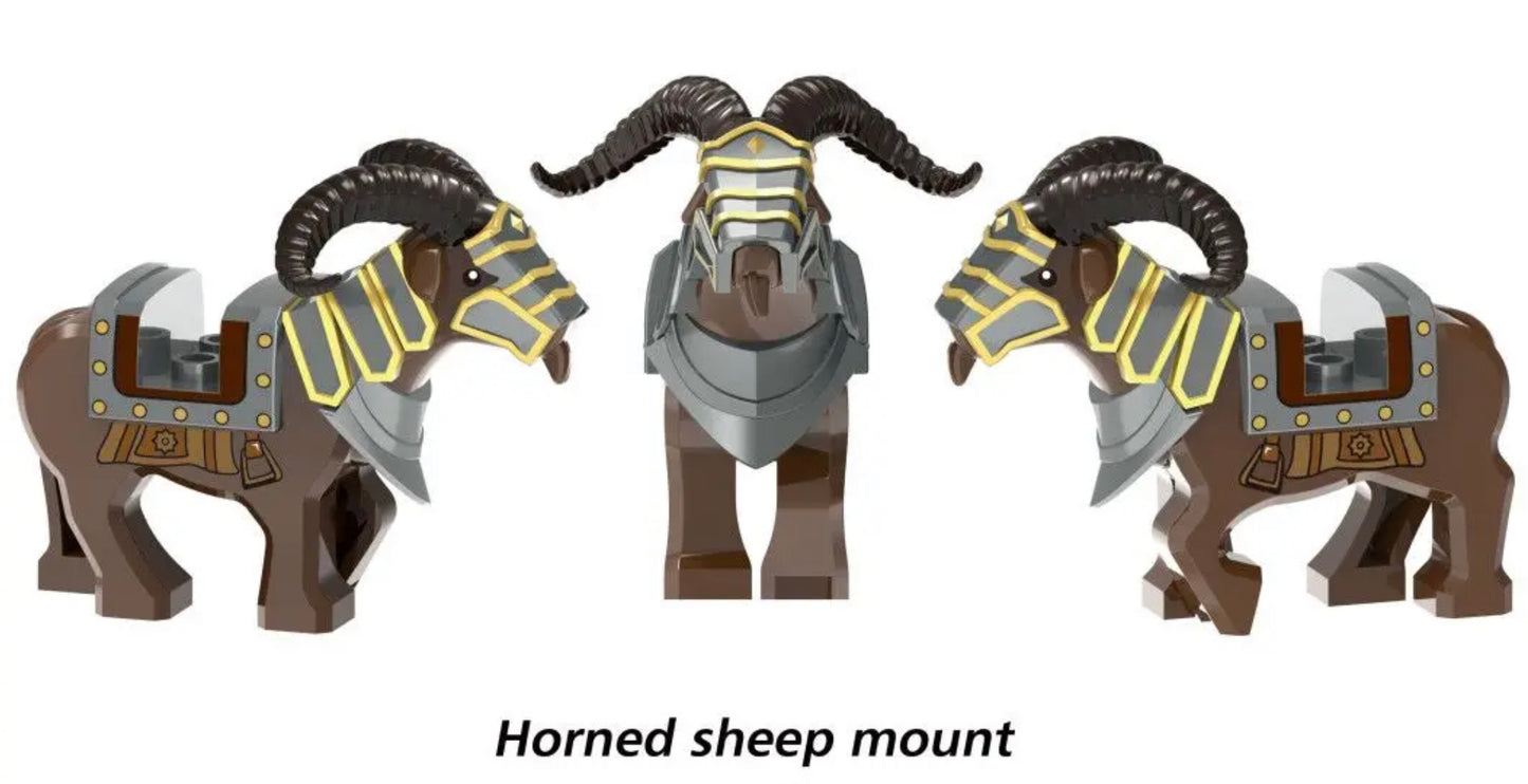 MINIFIGURE LOTR/THE HOBBIT UNIVERS: Horned Sheep custom