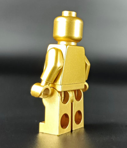 MINIFIGURE MONOCHROME COULEUR OR "superbe rendu"