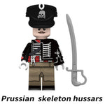 MINIFIGURE SOLDAT PRUSSIAN SKELETTON hussard Custom
