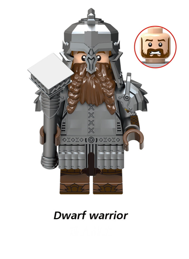 MINIFIGURE THE HOBBIT  Dwarf Warrior custom