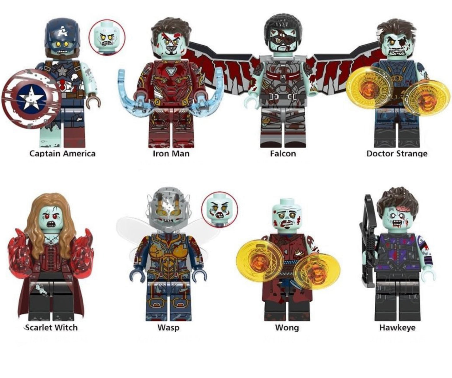 MINIFIGURE WASP ZOMBIE  Custom