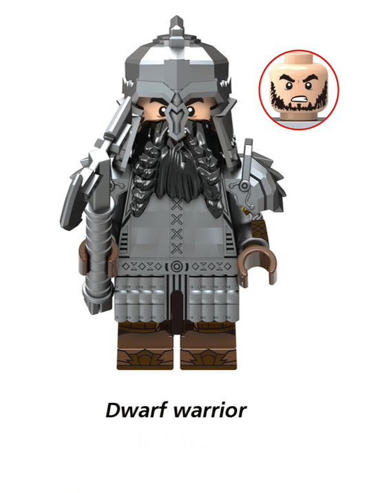 MINIFIGURE THE HOBBIT  Dwarf Warrior custom