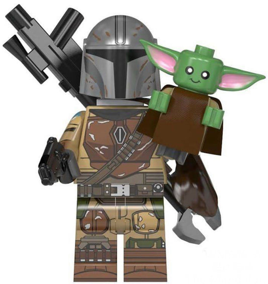 MINIFIGURE THE MANDALORIAN WITH GROGU CUSTOM