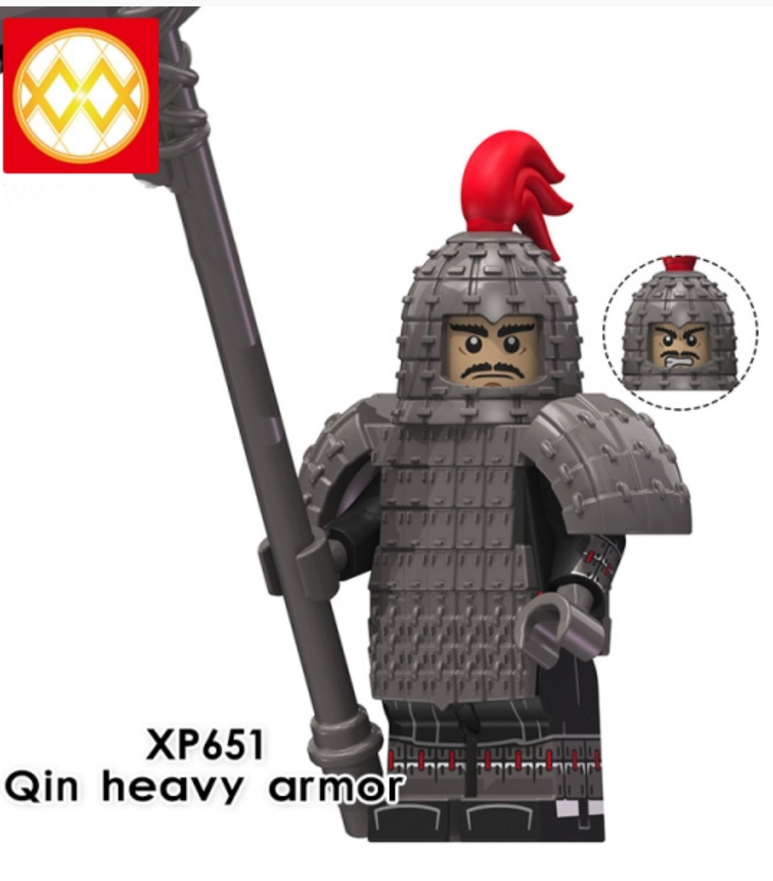 MINIFIGURE QIN ARMY "QIN HEAVY ARMOR" Custom