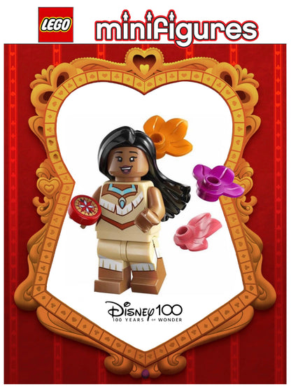 MINIFIGURE DISNEY 100éme ANNIVERSAIRE POCAHONTAS "sachez+socle+fascicule"