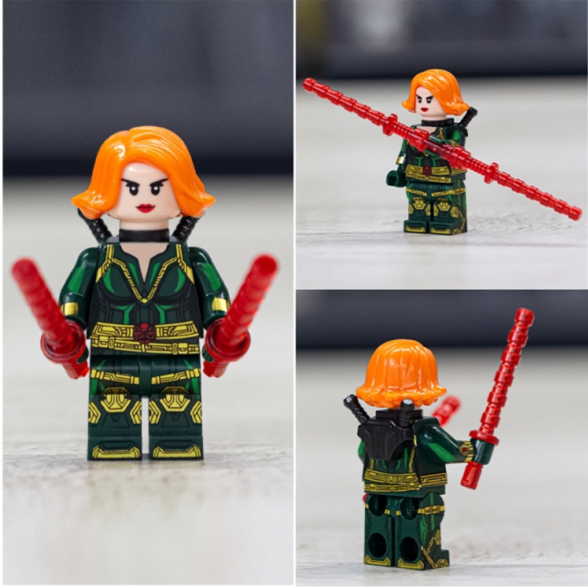 MINIFIGURE BLACK WIDOW HYDRA CUSTOM