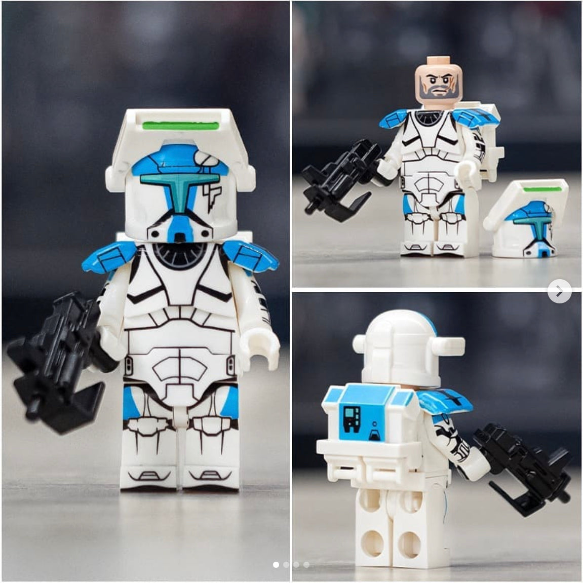 MINIFIGURE BLUE COMMANDO SQUAD CLONETROOPER CUSTOM