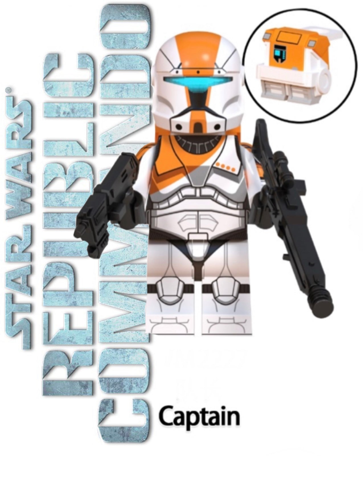 MINIFIGURE STAR WARS UNIVERS:  RÉPUBLIC COMMANDO CAPTAIN  custom