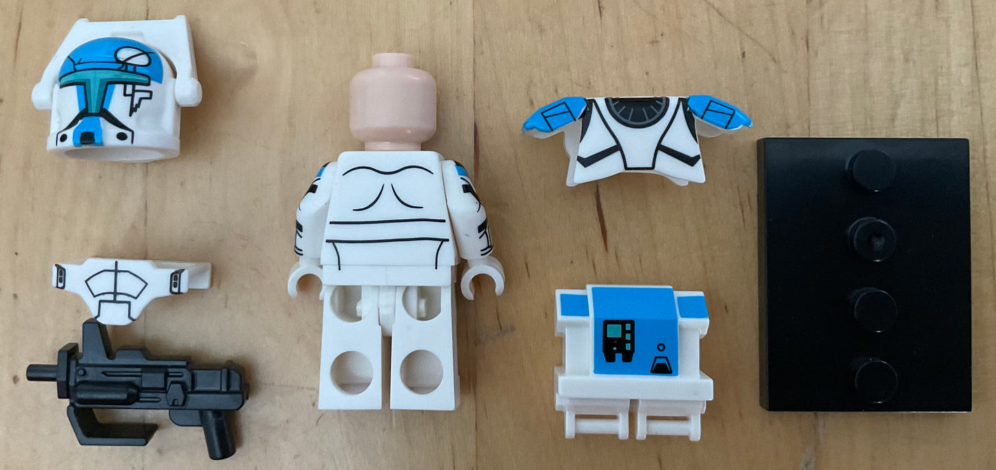 MINIFIGURE BLUE COMMANDO SQUAD CLONETROOPER CUSTOM