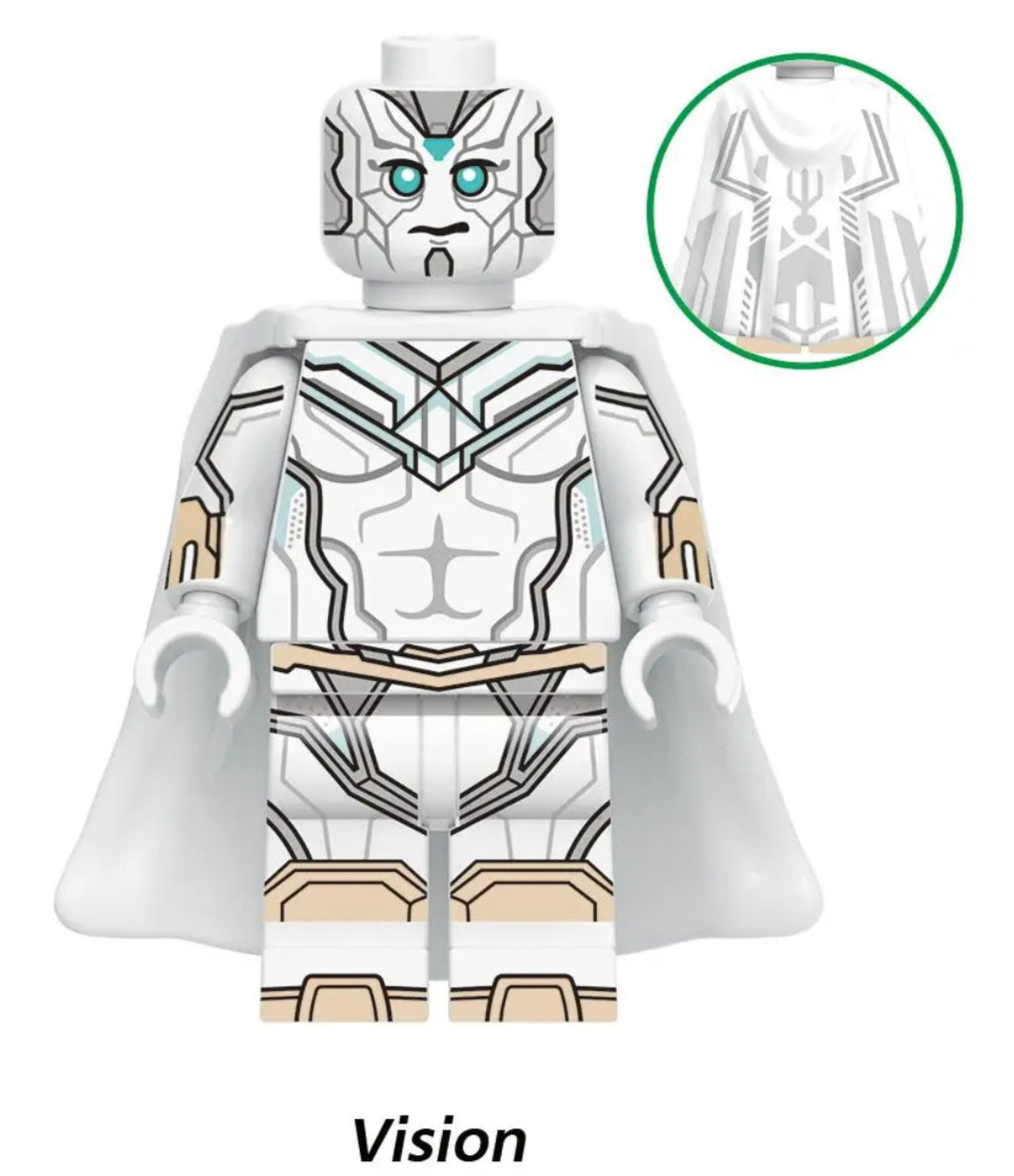 MINIFIGURE MARVEL UNIVERS: WITHE VISION "WANDAVISION" custom