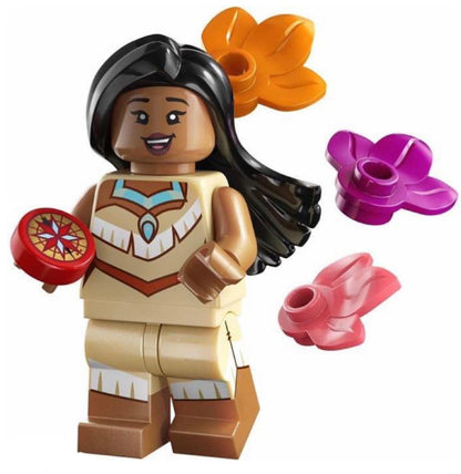 MINIFIGURE DISNEY 100éme ANNIVERSAIRE POCAHONTAS "sachez+socle+fascicule"