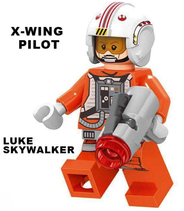 MINIFIGURE LUKE SKYWALKER PILOT Custom