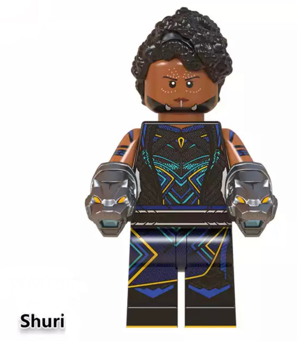 MINIFIGURE  BLACK PANTHER "SHURI" Rare Custom