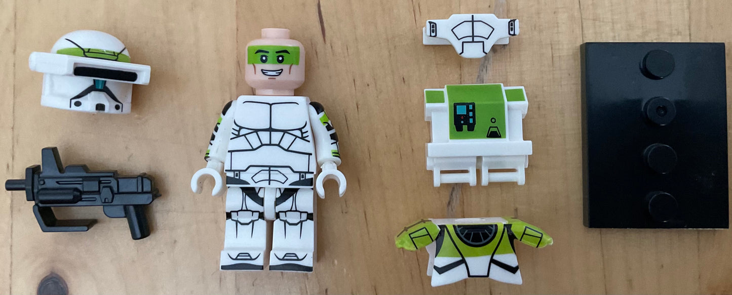 MINIFIGURE GREEN COMMANDO SQUAD CLONETROOPER custom