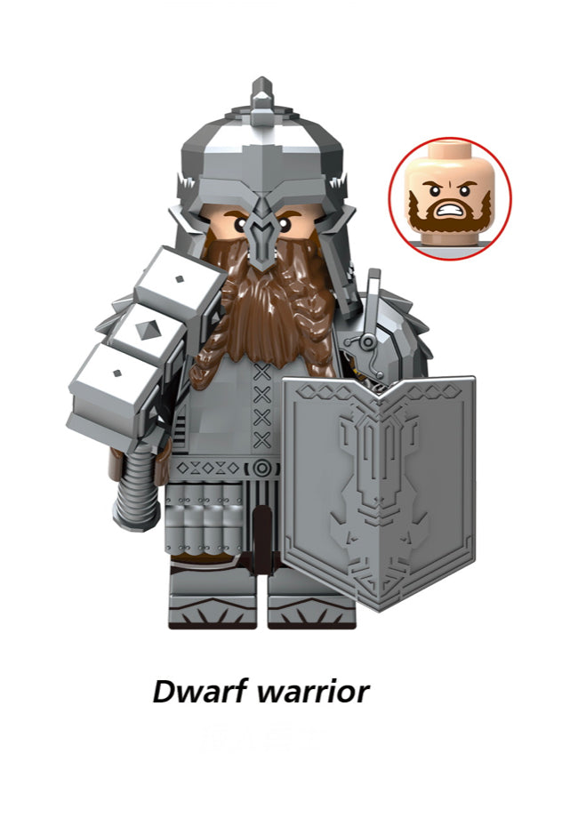 MINIFIGURE THE HOBBIT  Dwarf Warrior custom