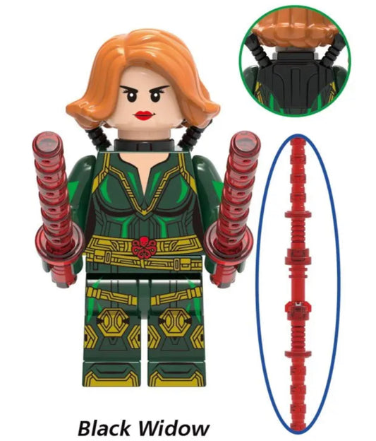 MINIFIGURE BLACK WIDOW HYDRA CUSTOM