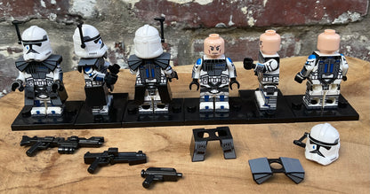 MINIFIGURE CLONETROOPER TUP + 3 ARMES "501éme" custom