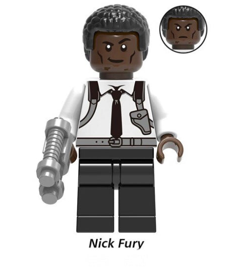 MINIFIGURE CAPTAIN MARVEL "Nick Fury" CUSTOM