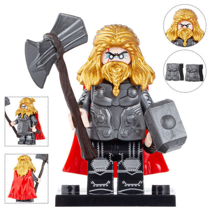 ♥️♥️♥️MINIFIGURE MARVEL UNIVERS : AVENGERS "THOR" marteau ♥️♥️♥️custom