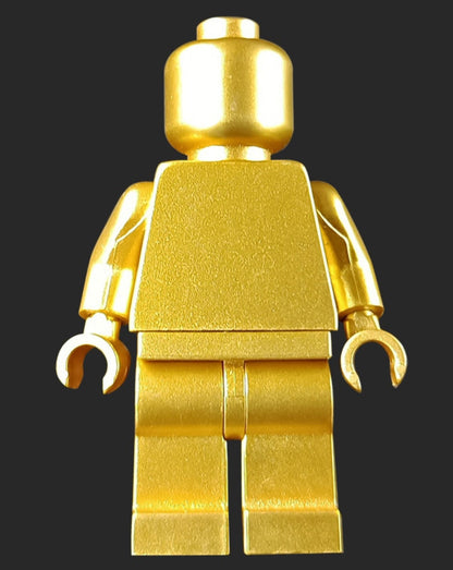 MINIFIGURE MONOCHROME COULEUR OR "superbe rendu"