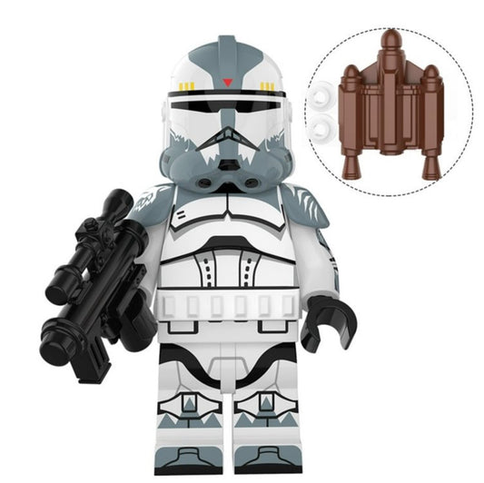 MINIFIGURE STAR WARS UNIVERS DE 2020: COMMANDER WOLF CLONETROOPER CUSTOM "DERNIÈRE PIECE"