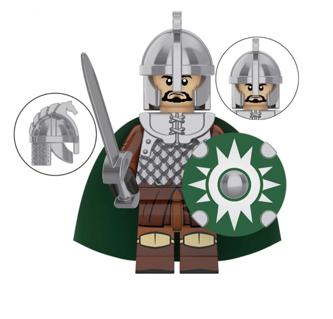 MINIFIGURE LOTR/ THE HOBBIT UNIVERS: ROHAN WARRIORS SOLDIER CUSTOM ...