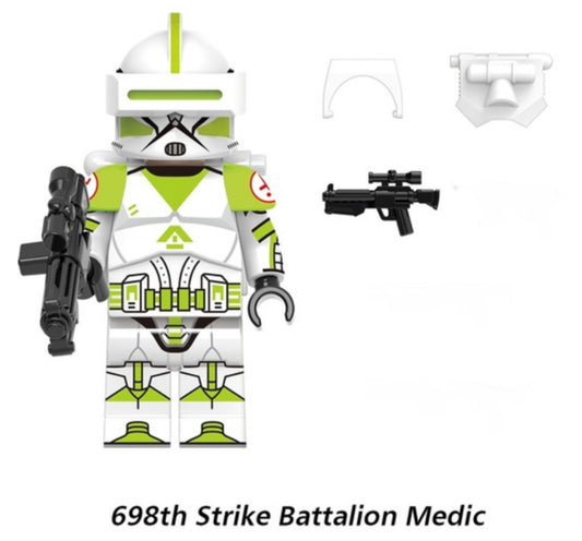 MINIFIGURE CLONETROOPER 698th STRIKE BATTALION MEDIC custom