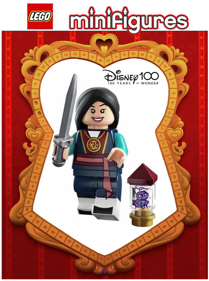 MINIFIGURE DISNEY 100éme ANNIVERSAIRE MULAN "sachez+socle+fascicule"