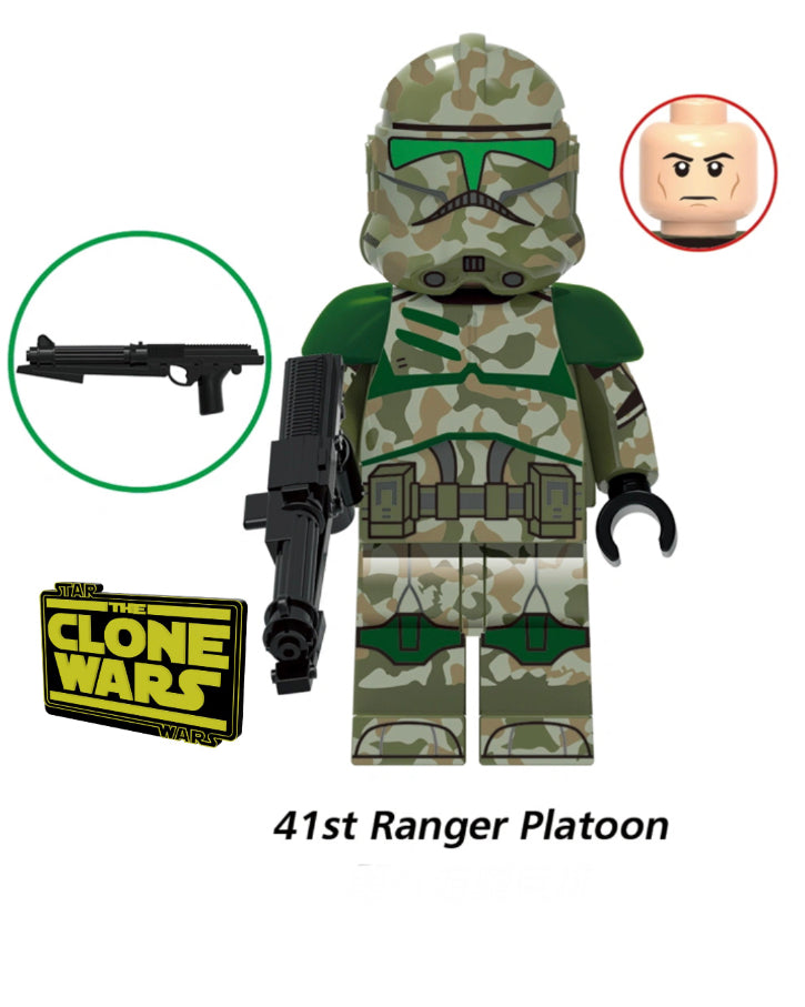 MINIFIGURE STAR WARS UNIVERS: 41st RANGER PLATOON Custom
