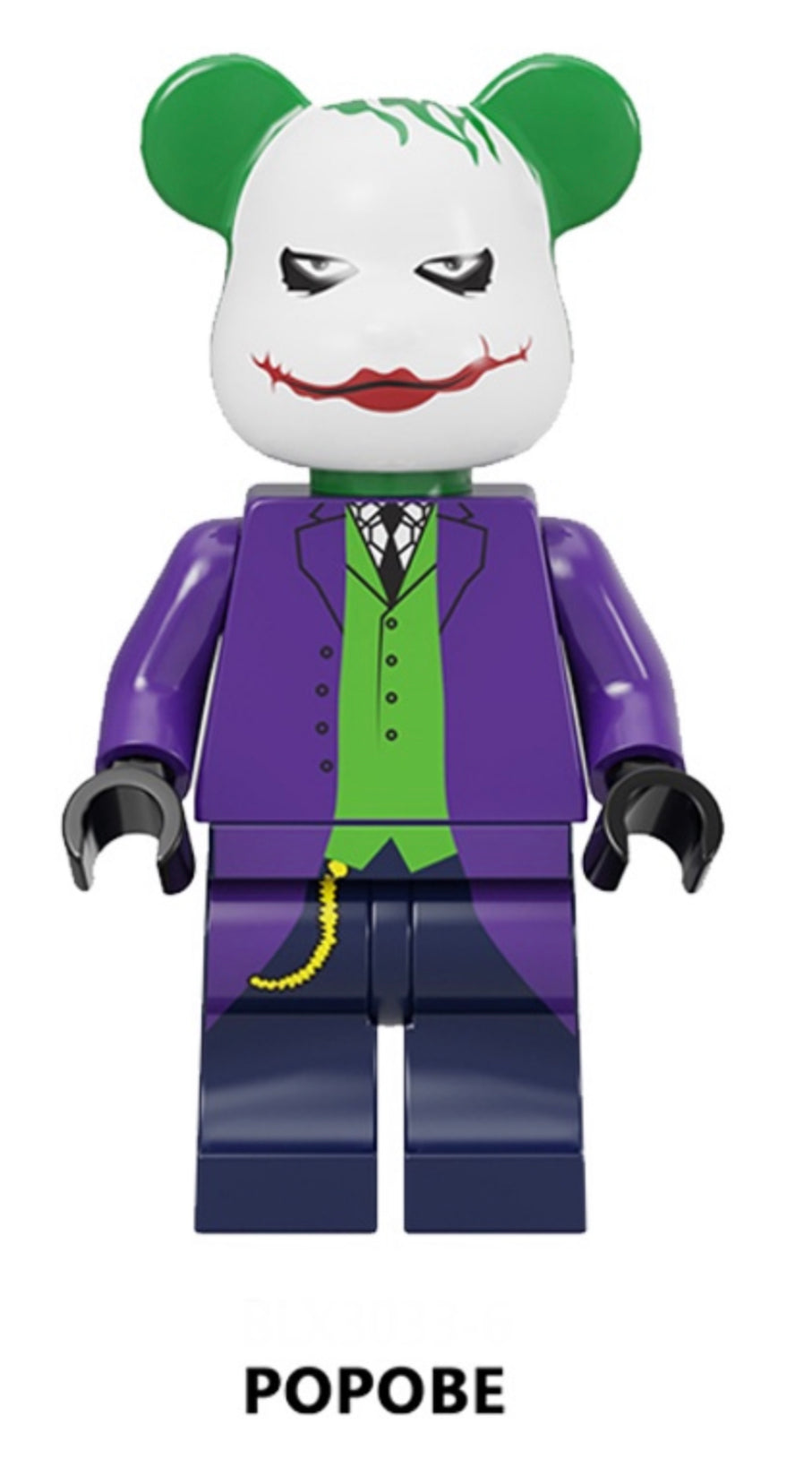 MINIFIGURE POPOBE BEAR COSTUME JOKER.......custom