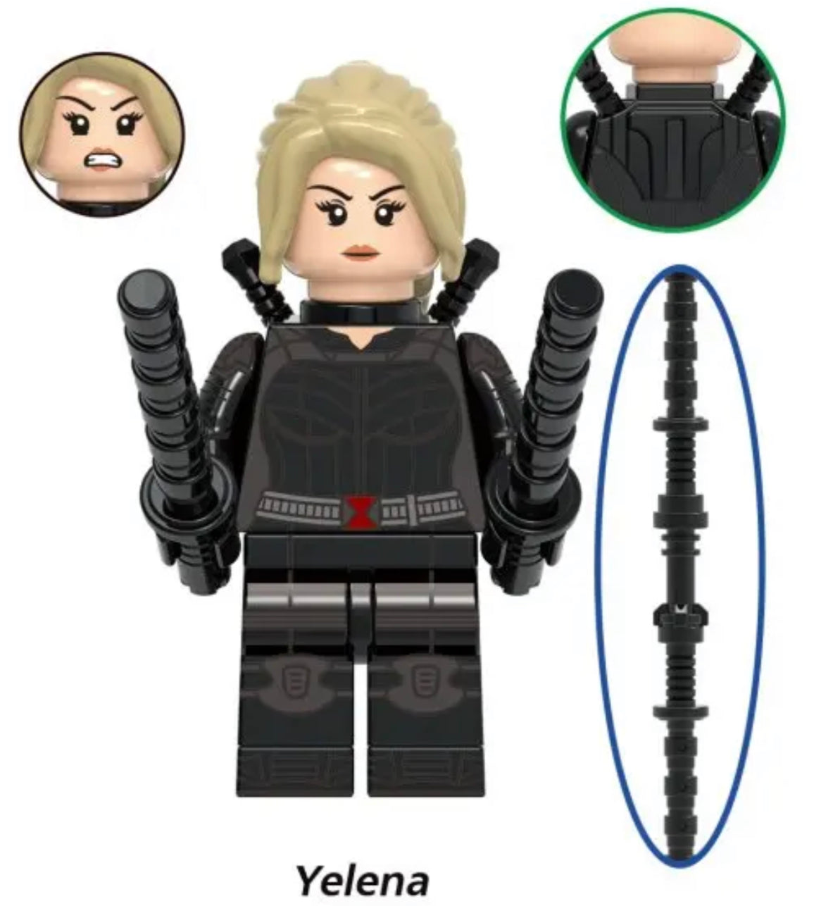 MINIFIGURE  YELENA BLACK WIDOW Custom