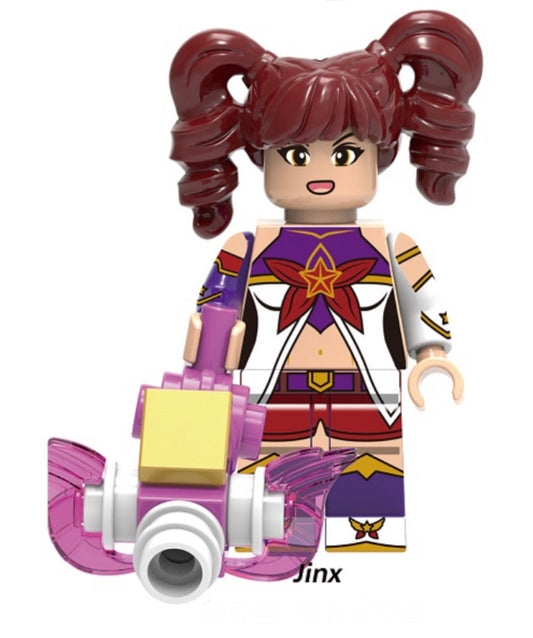 MINIFIGURE LEAGUE OF LEGENDS "Jinx" custom