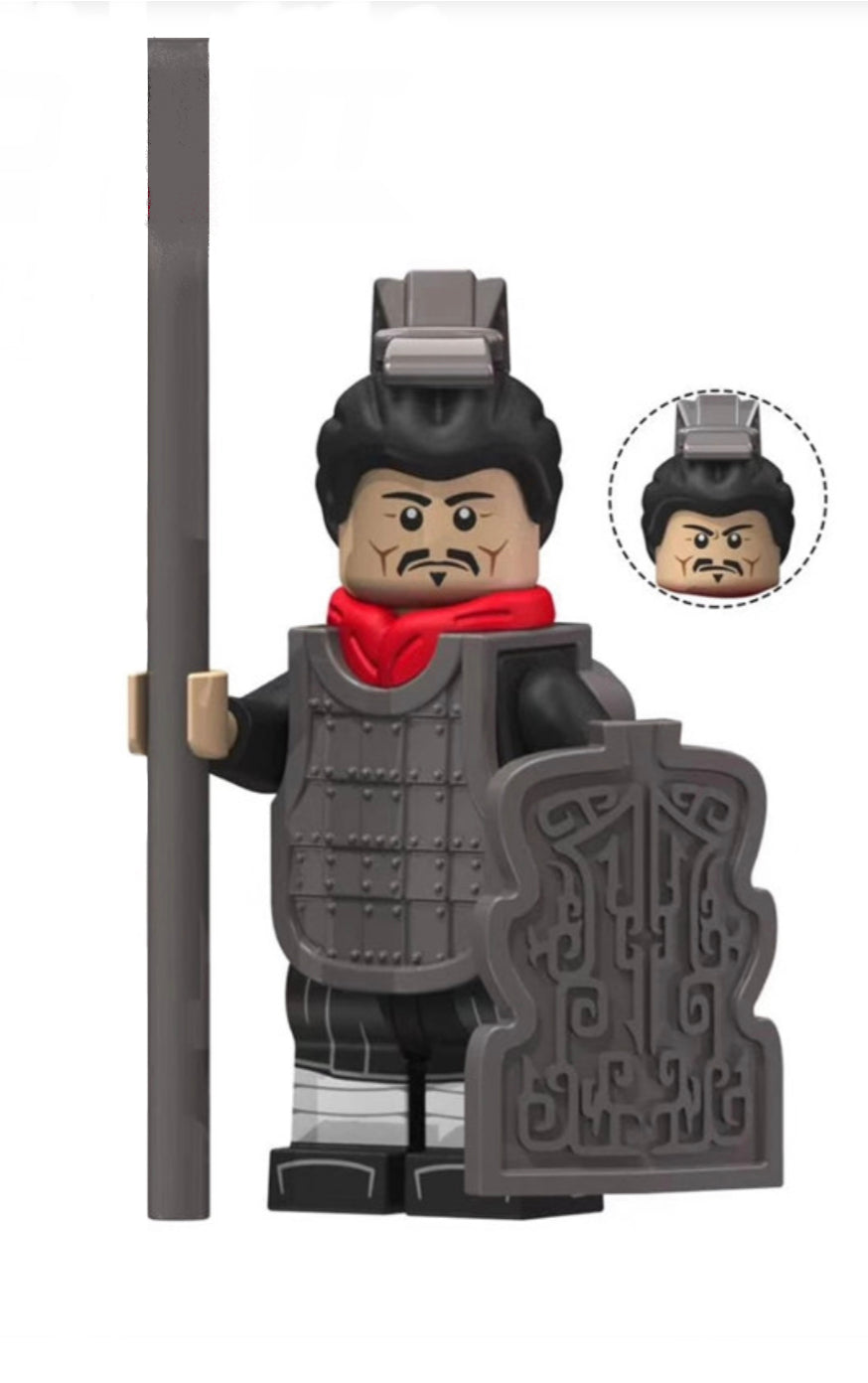 MINIFIGURE QIN ARMY "QIN SERGEANT" SANS BOUCLIER Custom