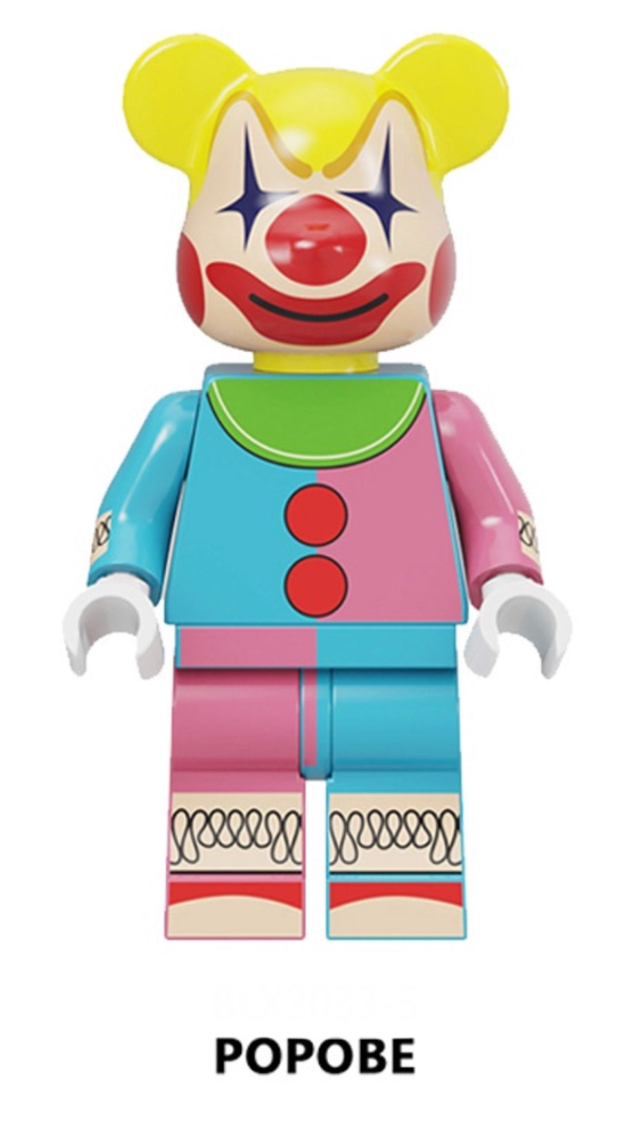 MINIFIGURE POPOBE BEAR COSTUME CLOWN .......custom